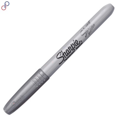 Marcador Sharpie Fino Metalizado Plateado