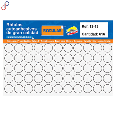 Rótulo Adhesivo Rotular 13-13
