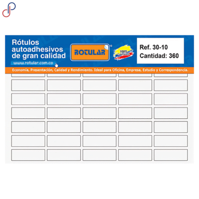 Rótulo Adhesivo Rotular 30-10