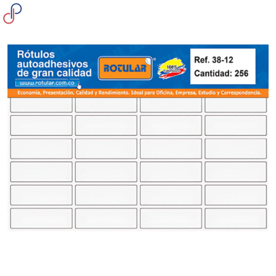 Rótulo Adhesivo Rotular 38-12