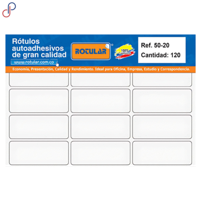 Rótulo Adhesivo Rotular 50-20