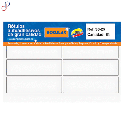 Rótulo Adhesivo Rotular 90-25