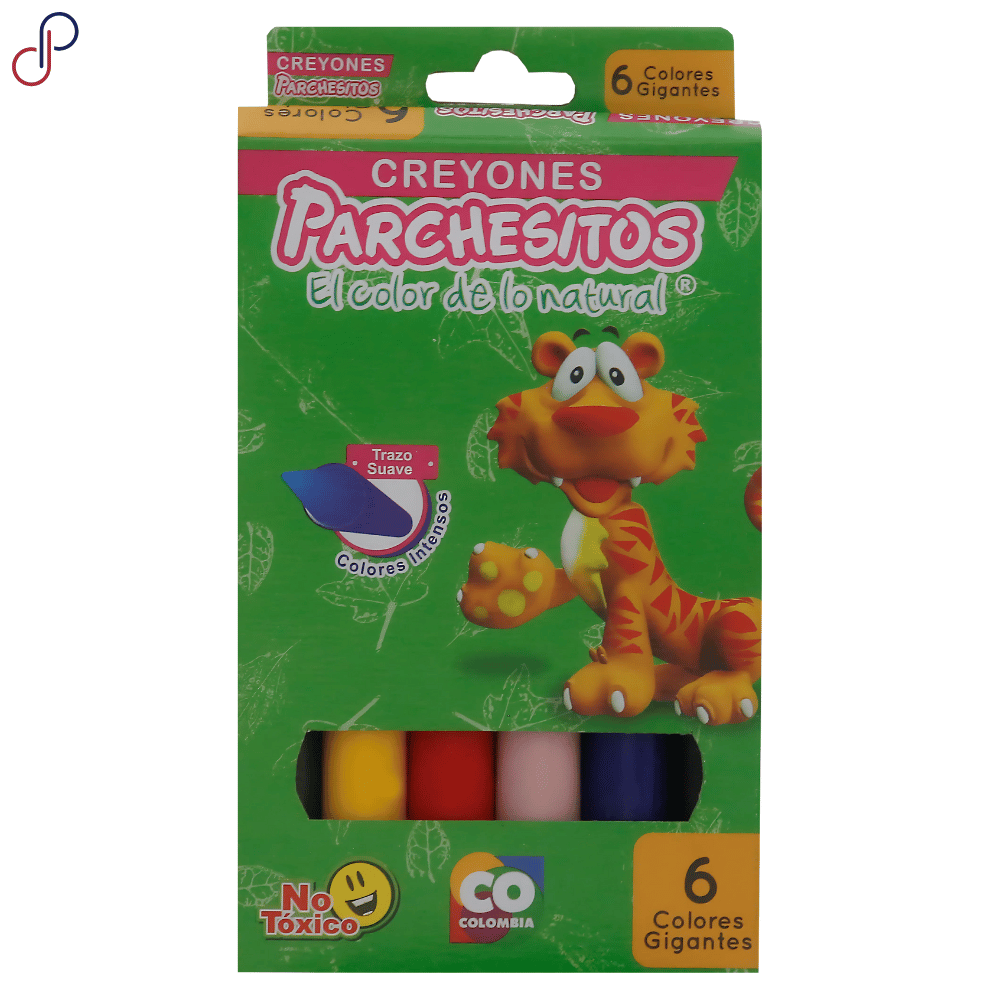 Crayones Parchesitos Jumbo x6
