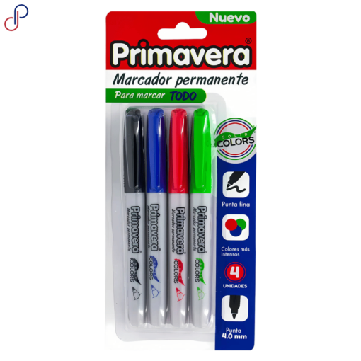 Marcadores Primavera Solid Colors x4