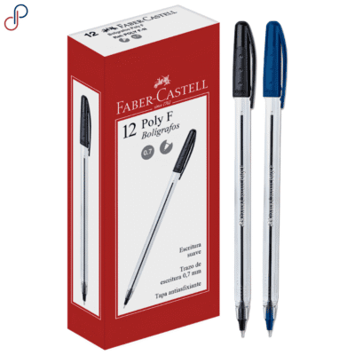 Esfero Faber-Castell Poly F x12 - Colores