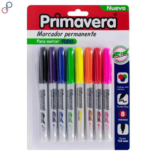 Marcadores Primavera Solid Colors x8