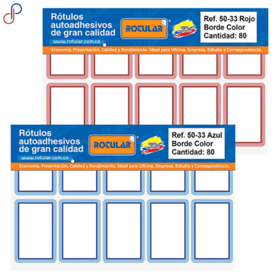 Rótulo Adhesivo Rotular 50-33