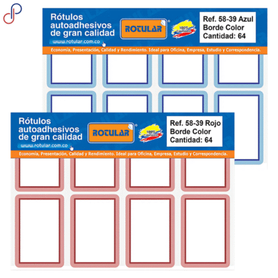 Rótulo Adhesivo Rotular 58-39
