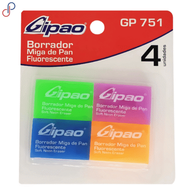 Borrador Gipao Fluorescente x4