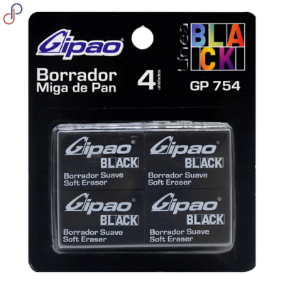 Borrador Gipao Miga De Pan Negro x4