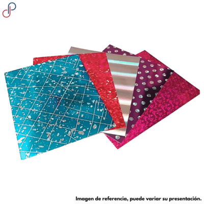 Cartulina Hologramada 1/2 Estampada