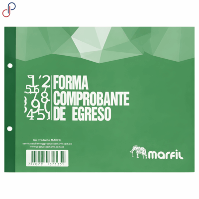 Comprobante de Egreso Efectivo Marfil