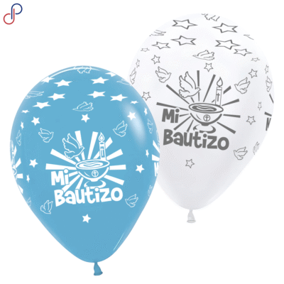 Globo Rumatex Bautizo Blanca x12