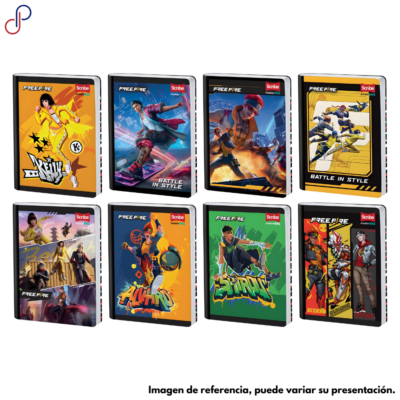 Cuaderno Master Cosido Free Fire