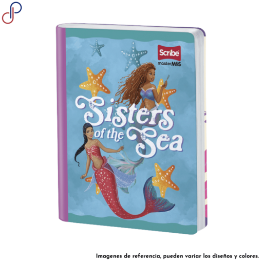 Cuaderno Master donde se muestra a Ariel junto a una sirena de la película Sirenita.