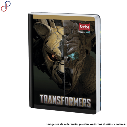 Cuaderno Master donde se muestra medio Gorila y medio Chita de la pelicula Transformers.