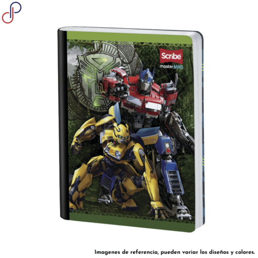 Cuaderno Master donde se muestra a Optimus y Bumblebee de la película Transformers.