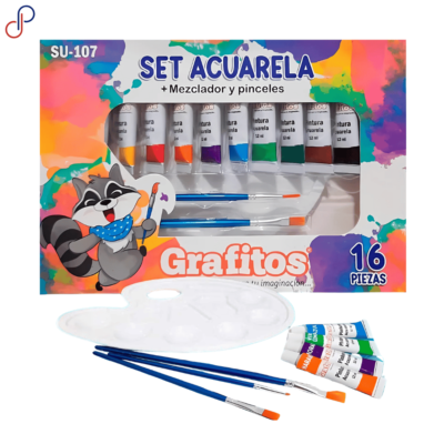 Acuarela Grafitos x16