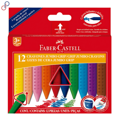 Crayones Faber-Castell Jumbo Triangulares x12