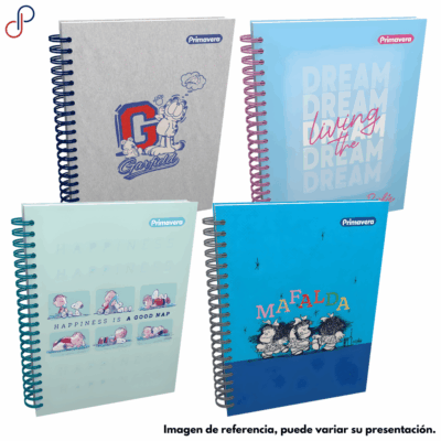 Cuaderno Primavera Argollado Grande Multimaterias Mujer