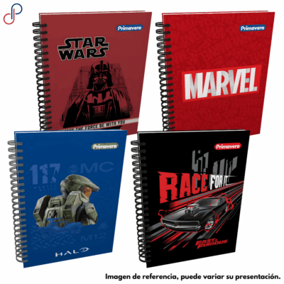 Cuaderno Primavera Argollado Pequeño Multimaterias Hombre