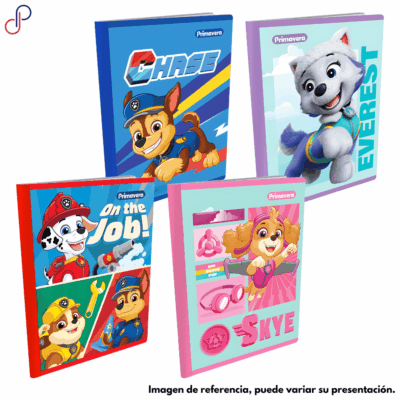 Cuaderno Primavera Cosido Paw Patrol