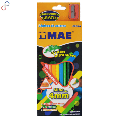 Colores MAE Triangulares 4mm x24