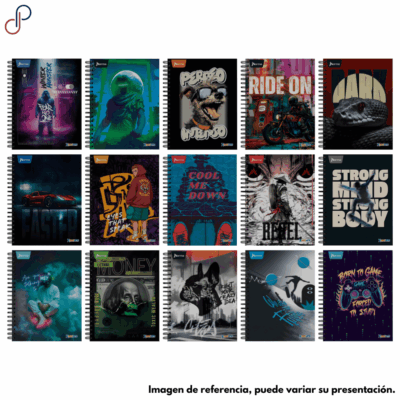 Cuaderno X-Presarte Argollado Durabook Multimaterias Masculino