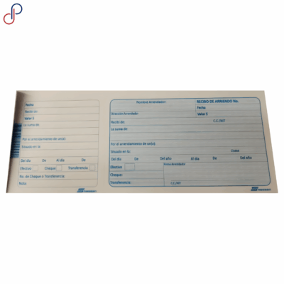 Talonario Nessan Arrendamiento