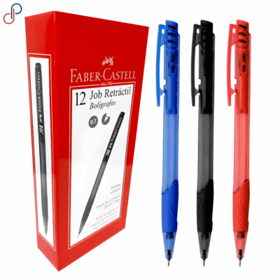 Esfero Faber-Castell Retráctil Job - Colores