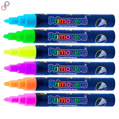 Marcador Primavera Poster Delgado Fluorescente - Colores