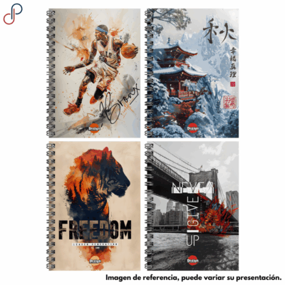 Cuaderno Lukis Argollado Grande 5 Materias Desing