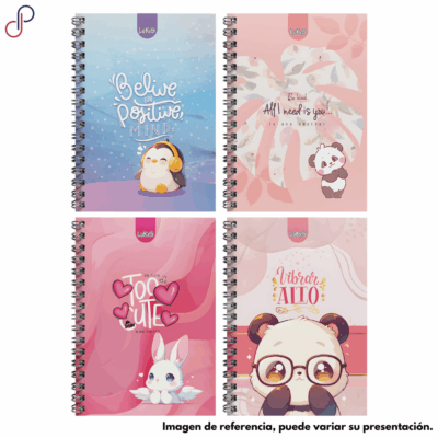 Cuaderno Lukis Argollado Grande 5 Materias Muñecos