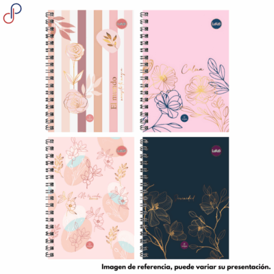 Cuaderno Lukis Argollado Grande Flores