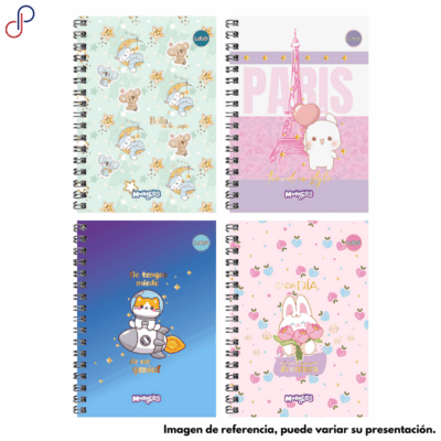 Cuaderno Lukis Argollado Grande Muñecos