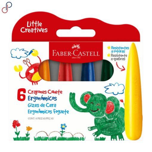 Crayones Faber-Castell Ergonómicos Cohete x6