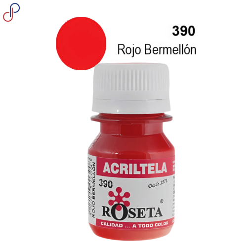 Acriltela Roseta Rojo Bermellón