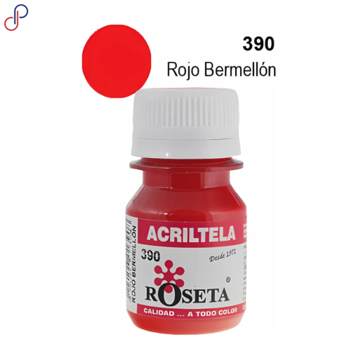 Acriltela Roseta Rojo Bermellón