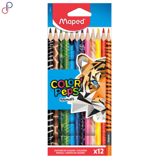 Colores Maped Peps Animals x12