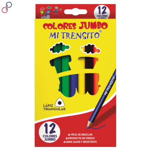 Colores Mi Trensito Jumbo Triangulares x12