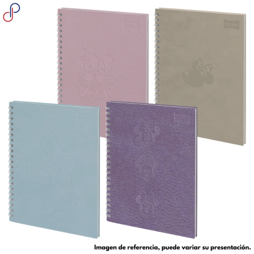 Cuaderno Scribe Argollado Grande Pasta Dura Minnie Cuero