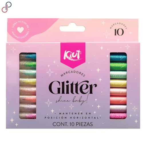 Marcadores Kiut Glitter x10