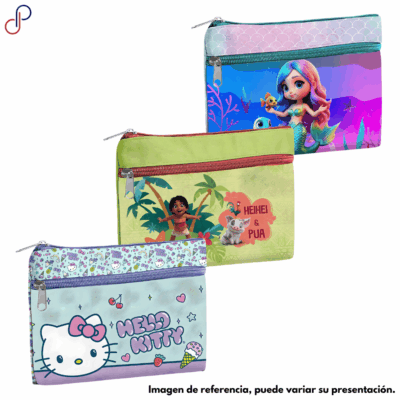 Cartuchera Scribe 2 Bolsillos Niña - Licencias