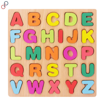Didáctico Encajable Madera Letras