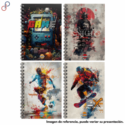 Cuaderno Lukis Argollado Pequeño 5 Materias Desing