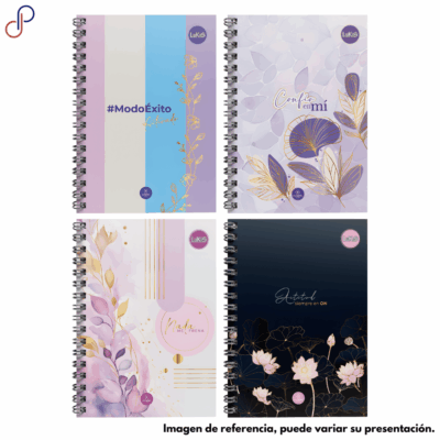Cuaderno Lukis Argollado Pequeño 7 Materias Flores