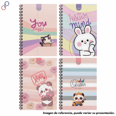 Cuaderno Lukis Argollado Pequeño 7 Materias Muñecos