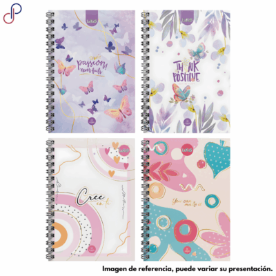 Cuaderno Lukis Argollado Pequeño Flores