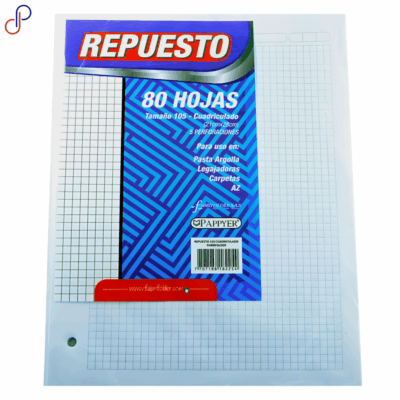 Repuesto Folder Fabrifolder 105 Cuadriculado