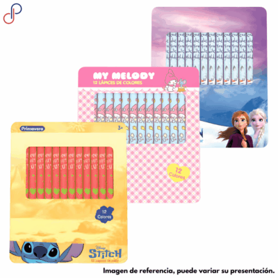 Colores Primavera Caja Metálica Niña x12